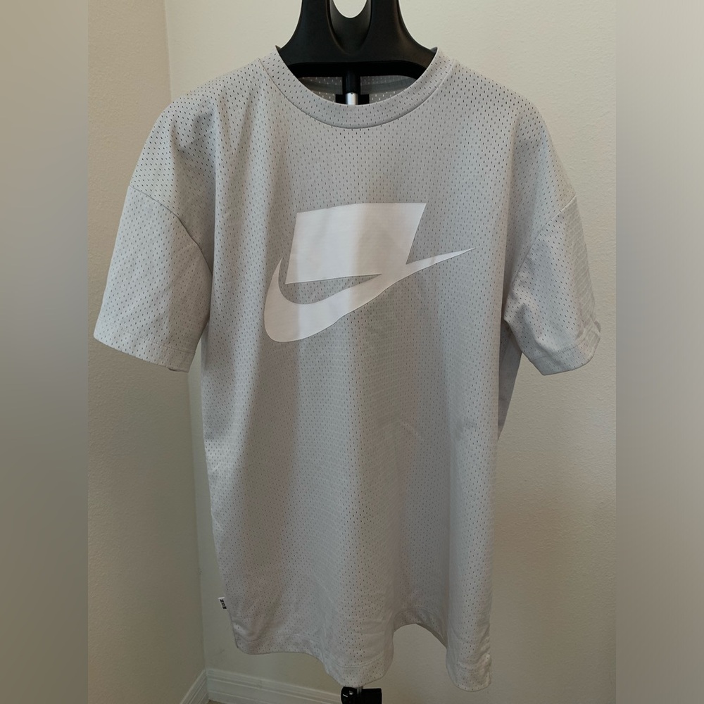 Nike Sportswear NSW Men's Mesh Tee Light Bone White L